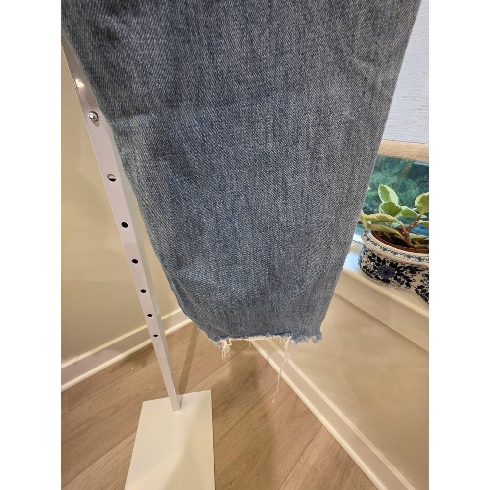 Liverpool Los Angeles Jeans Womens 12/36 Blue Straight Distressed - Picture 7 of 16